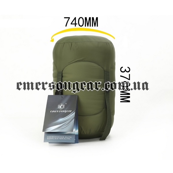 Emerson Blue Label Series “Cold Peak” Polar Sleeping Bag, Olive Drab