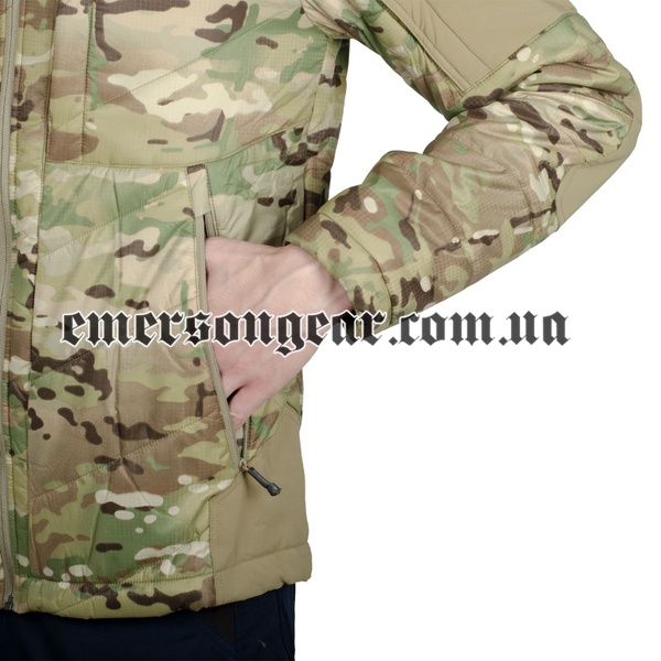 Emerson BlueLabel Patriot Lite “Clavicular Armor” Tactical Warm & Windproof Layer, Multicam, Jackets, Small