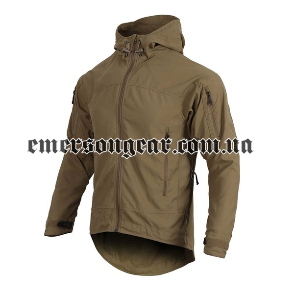 Emerson Bluelabel Catching Wind Tactical Windbreaker, Coyote Brown, Windshirts, Medium