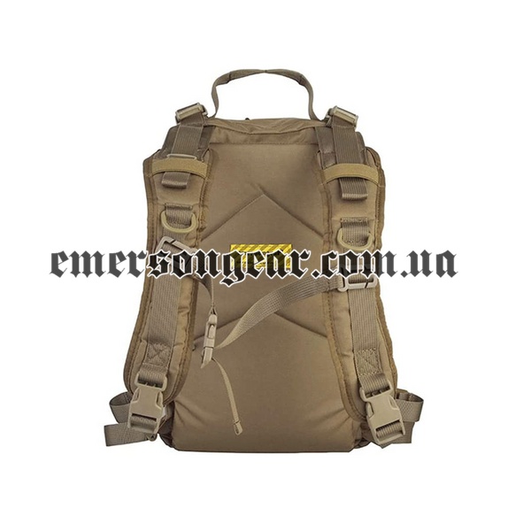 Emerson Assault Backpack/Removable Operator Pack, Coyote Brown, Backpacks, 17 l, Cordura 500D