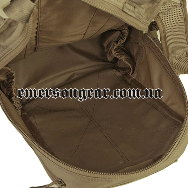 Emerson Assault Backpack/Removable Operator Pack, Coyote Brown, Backpacks, 17 l, Cordura 500D