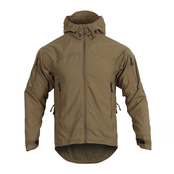 Emerson Bluelabel Catching Wind Tactical Windbreaker, Coyote Brown, Windshirts, Medium