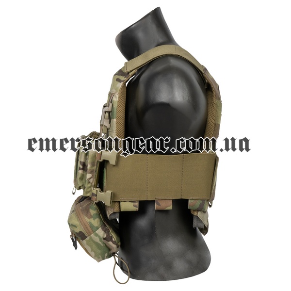 Emerson FCS Style VEST W/MK Chest Rig, Multicam, Plate Carrier