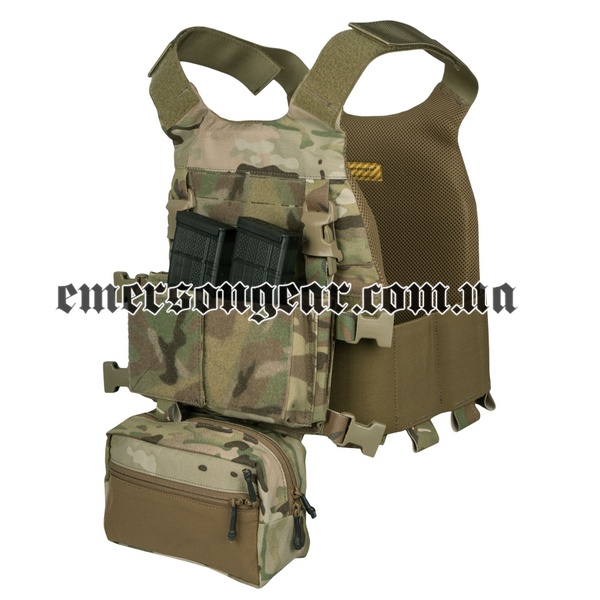 Emerson FCS Style VEST W/MK Chest Rig, Multicam, Plate Carrier