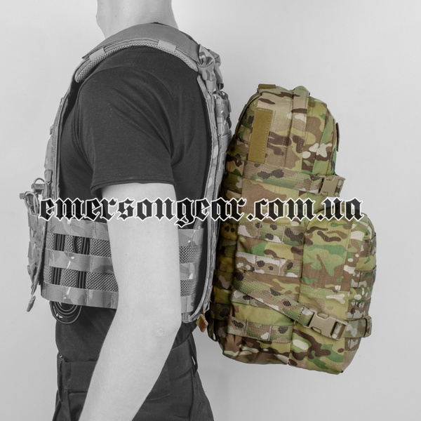 Emerson Modular Assault Pack w/ 3L Hydration Bag, Multicam, Backpacks, 14 l, Cordura 500D