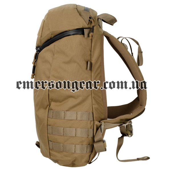 Emerson Y-ZIP City Assault Backpack, Coyote Brown, Backpacks, 33 l, Cordura 500D