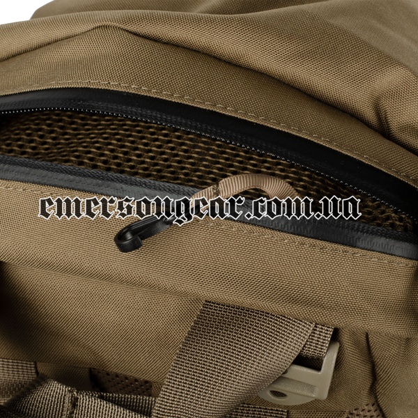 Emerson Y-ZIP City Assault Backpack, Coyote Brown, Backpacks, 33 l, Cordura 500D