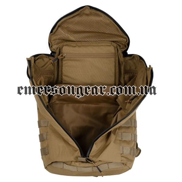 Emerson Y-ZIP City Assault Backpack, Coyote Brown, Backpacks, 33 l, Cordura 500D