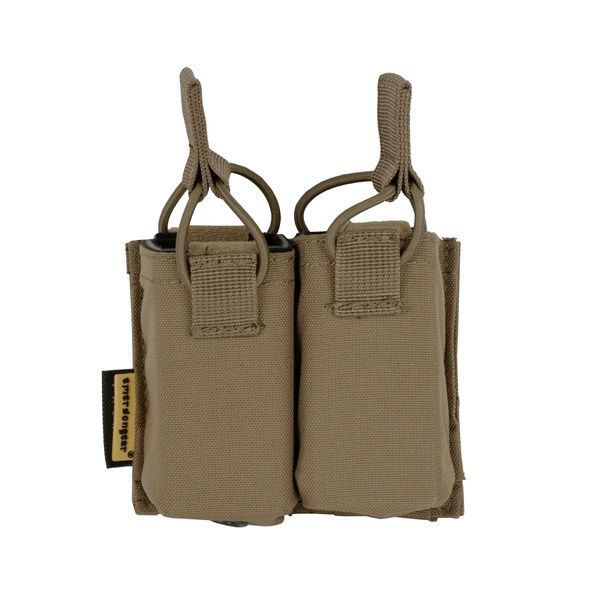 Emerson Double 9mm Magazine Pouch for S&S Precision Vest, Coyote Brown, Magazine pouches, Cordura 500D