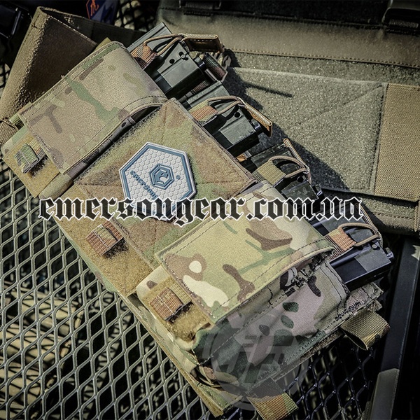 Emerson MF Style Quad 5.56 Compatible Placard, Multicam, Accessories