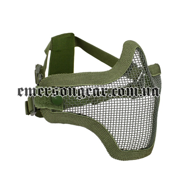 Emerson Strike Steel Half Face Mask, Olive Drab, Face Mask, Universal