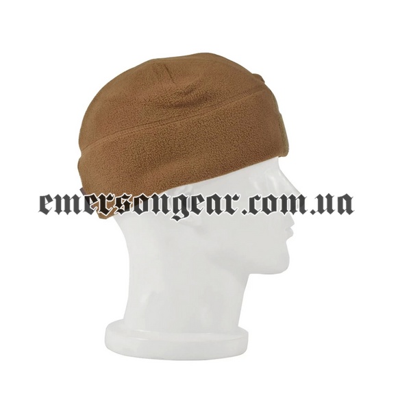 Emerson Fleece Velcro Watch Cap, Coyote Brown, Hats, Universal