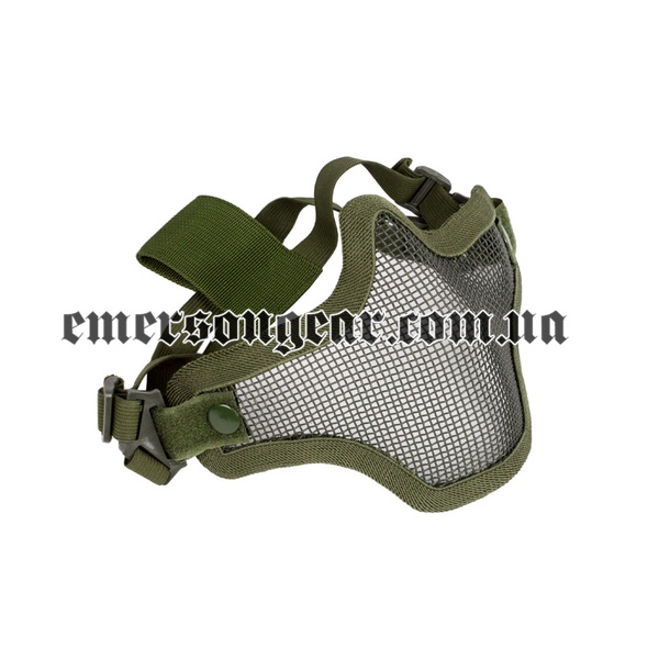 Emerson Strike Steel Half Face Mask, Olive Drab, Face Mask, Universal