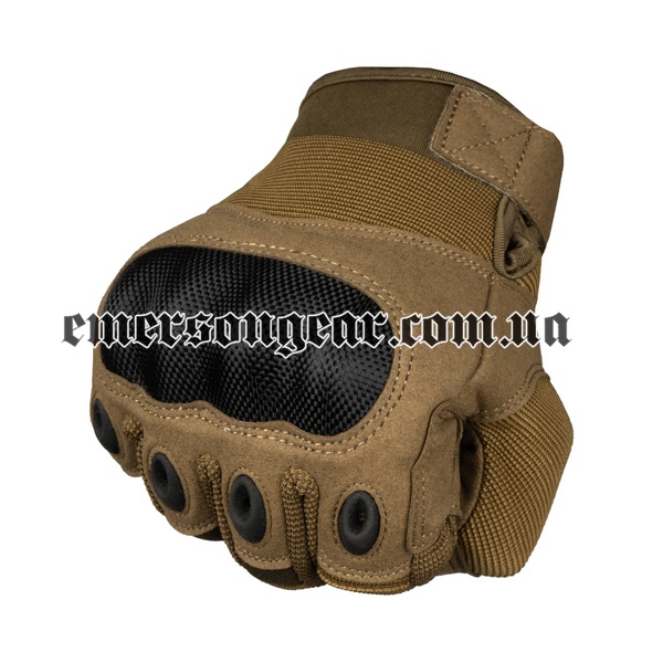 Emerson Tactical Finger Gloves, DE, Gloves, Small