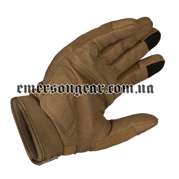 Emerson Tactical Finger Gloves, DE, Gloves, Small