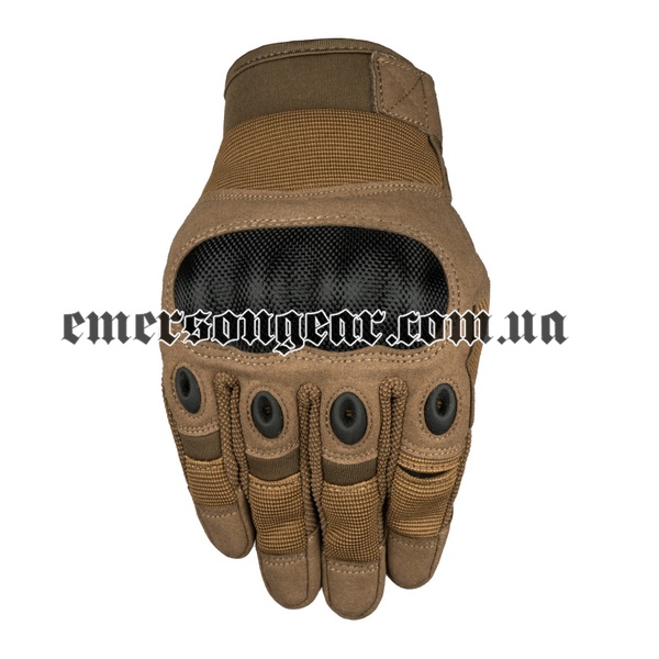 Emerson Tactical Finger Gloves, DE, Gloves, Small