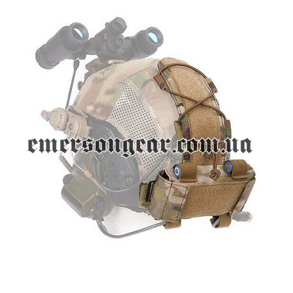 Emerson MK1 Battery Case for Helmet, Coyote Brown, Helmet pouches