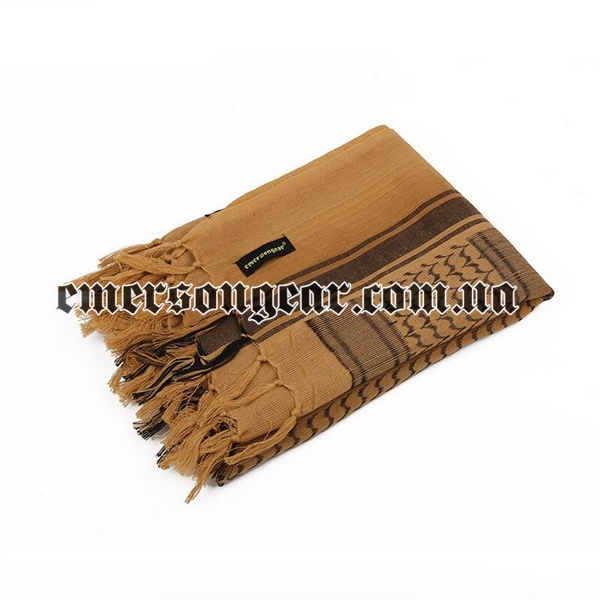 Emerson Skeleton Shemagh Scarf, Coyote Brown, Scarf Shemagh