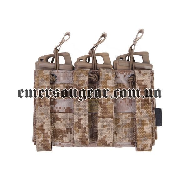 Тройной подсумок Emerson Modular Triple Open Top Magazine Pouch для магазина M4/М16 2000000084503 фото