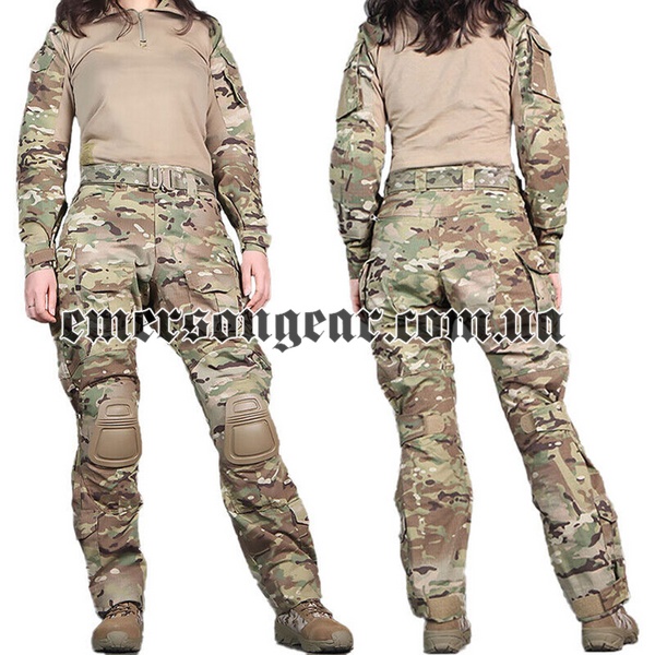 Emerson G3 Style Combat Suit for Woman, Multicam, Sets, Large