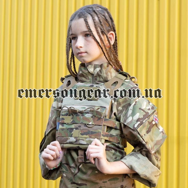 Emerson JPC Tactical Vest for Kids, Multicam, Plate Carrier