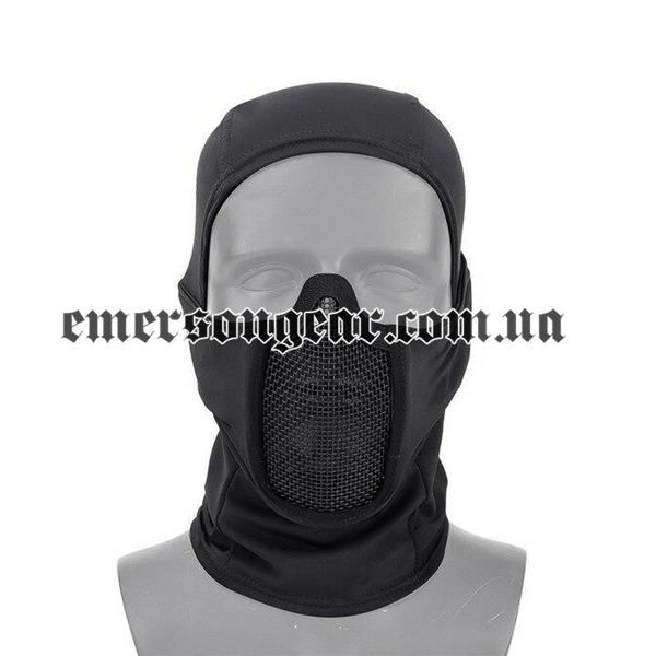 Emerson Shadow Warrior Hood, Black, Face Mask, Universal