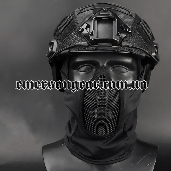 Emerson Shadow Warrior Hood, Black, Face Mask, Universal