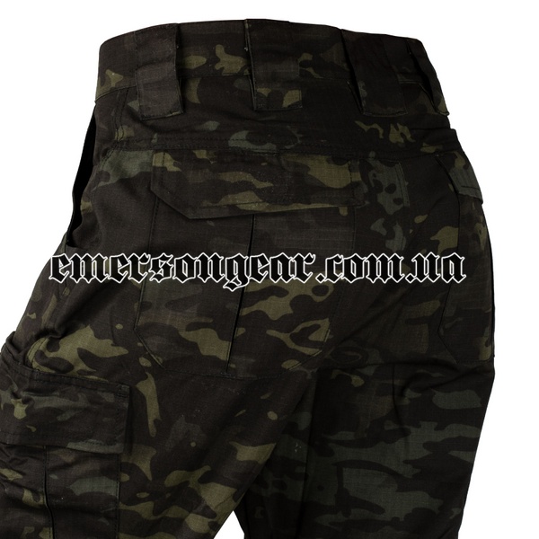 Тактические брюки Emerson Blue Label Ergonomic Fit Long Multicam Black 2000000094540 фото