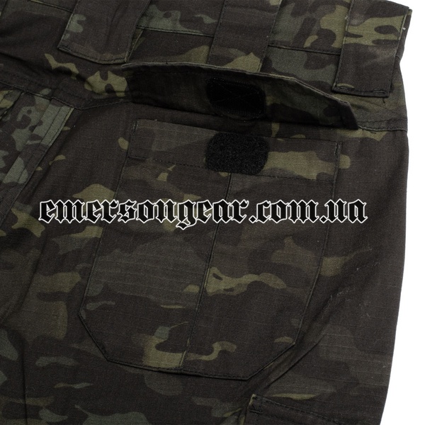 Тактичні штани Emerson Blue Label Ergonomic Fit Long Multicam Black 2000000094540 фото