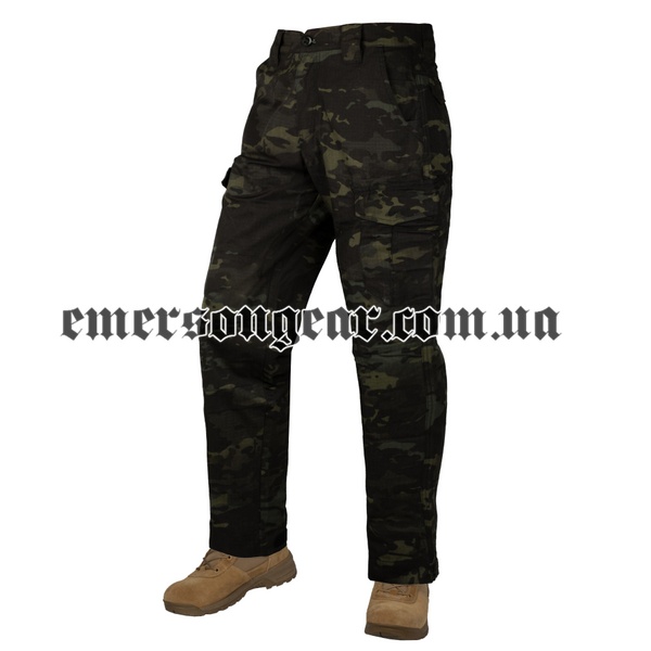 Тактичні штани Emerson Blue Label Ergonomic Fit Long Multicam Black 2000000094540 фото