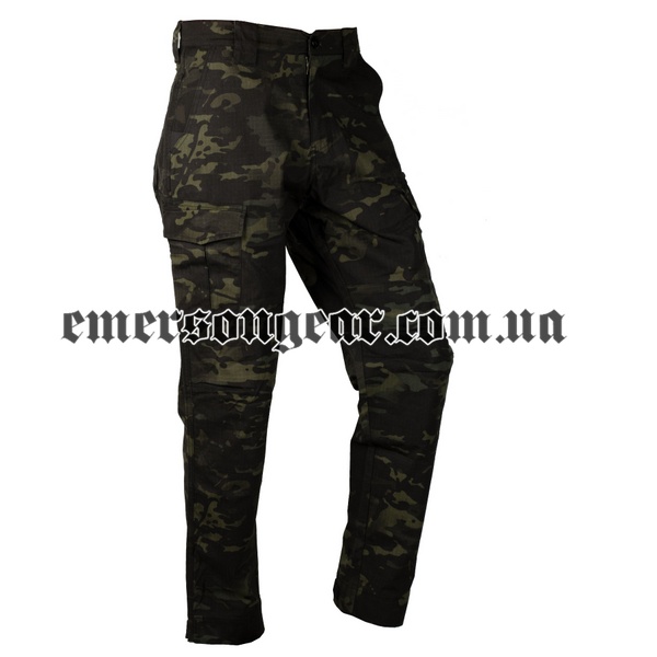 Тактичні штани Emerson Blue Label Ergonomic Fit Long Multicam Black 2000000094540 фото