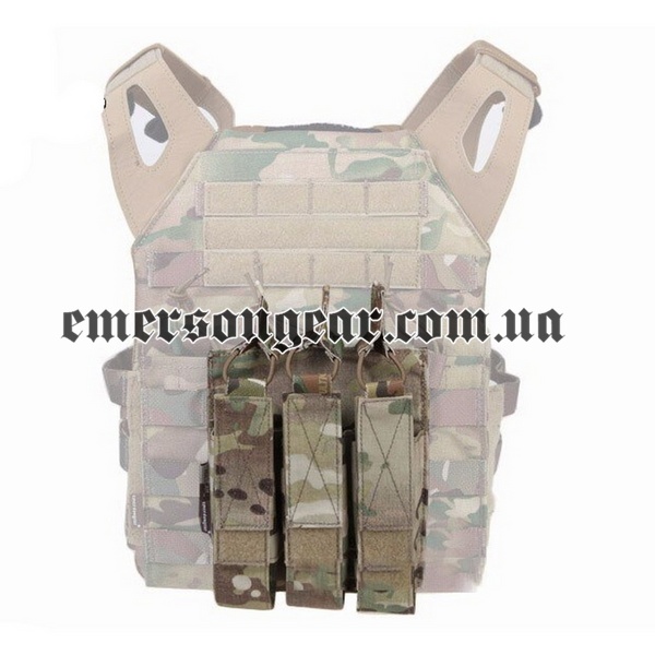 Emerson Modular Triple Mag Pouch for MP7, Multicam, Magazine pouches, Cordura 500D