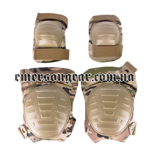 Emerson Military Set of Knee and Elbow Pads, Multicam, Knee Pads