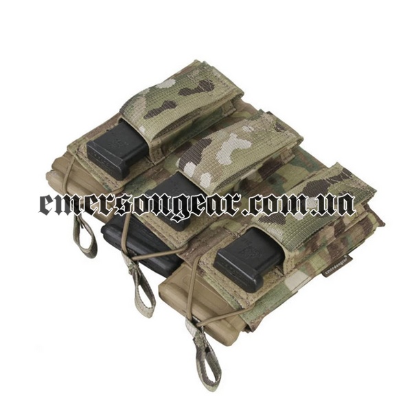 Підсумок Emerson 5.56&Pistol Triple Open Top Magazine Pouch під магазини 2000000084312 фото