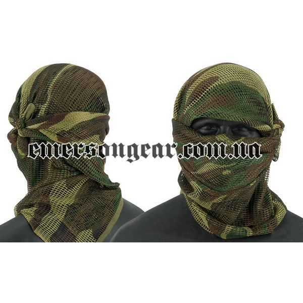 Emerson Proforce Face Sniper Veil Scarf, Woodland, Camo clothes