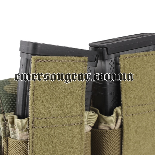 Emerson LBT Style M4 Double Magazine Pouch, Multicam, Magazine pouches, Cordura 500D