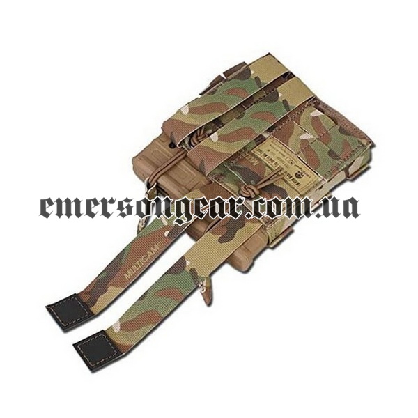 Emerson Modular Open Top Double Mag Pouch for 5.56, Multicam, Magazine pouches, Cordura 500D