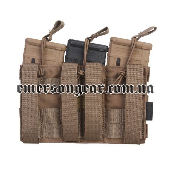 Потрійний підсумок Emerson Modular Triple Open Top Magazine Pouch для магазину M4/М16 2000000116624 фото