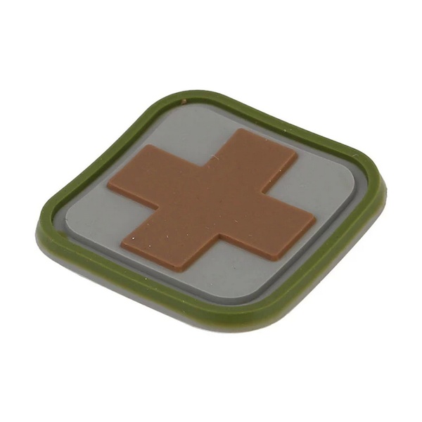 Emerson Medic Square PVC Patch, Coyote Brown, Patches